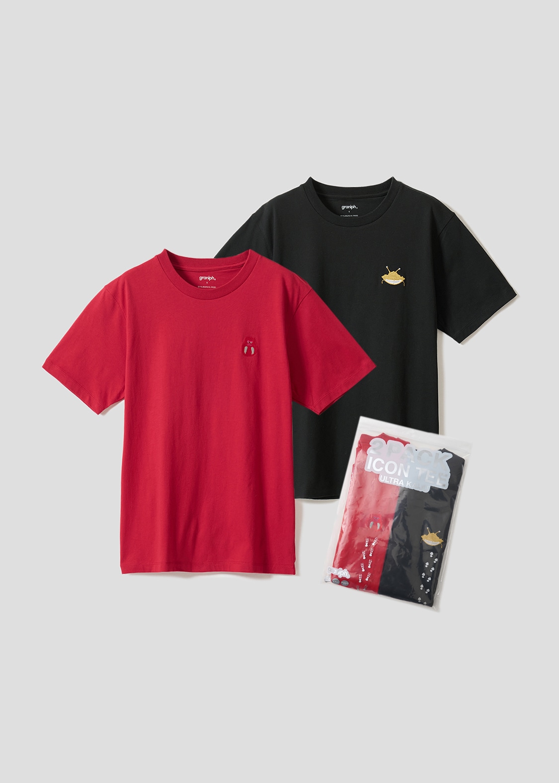 ピグモン＆カネゴン｜2パックアイコンTシャツ（税込5900円）©TSUBURAYA PROD.