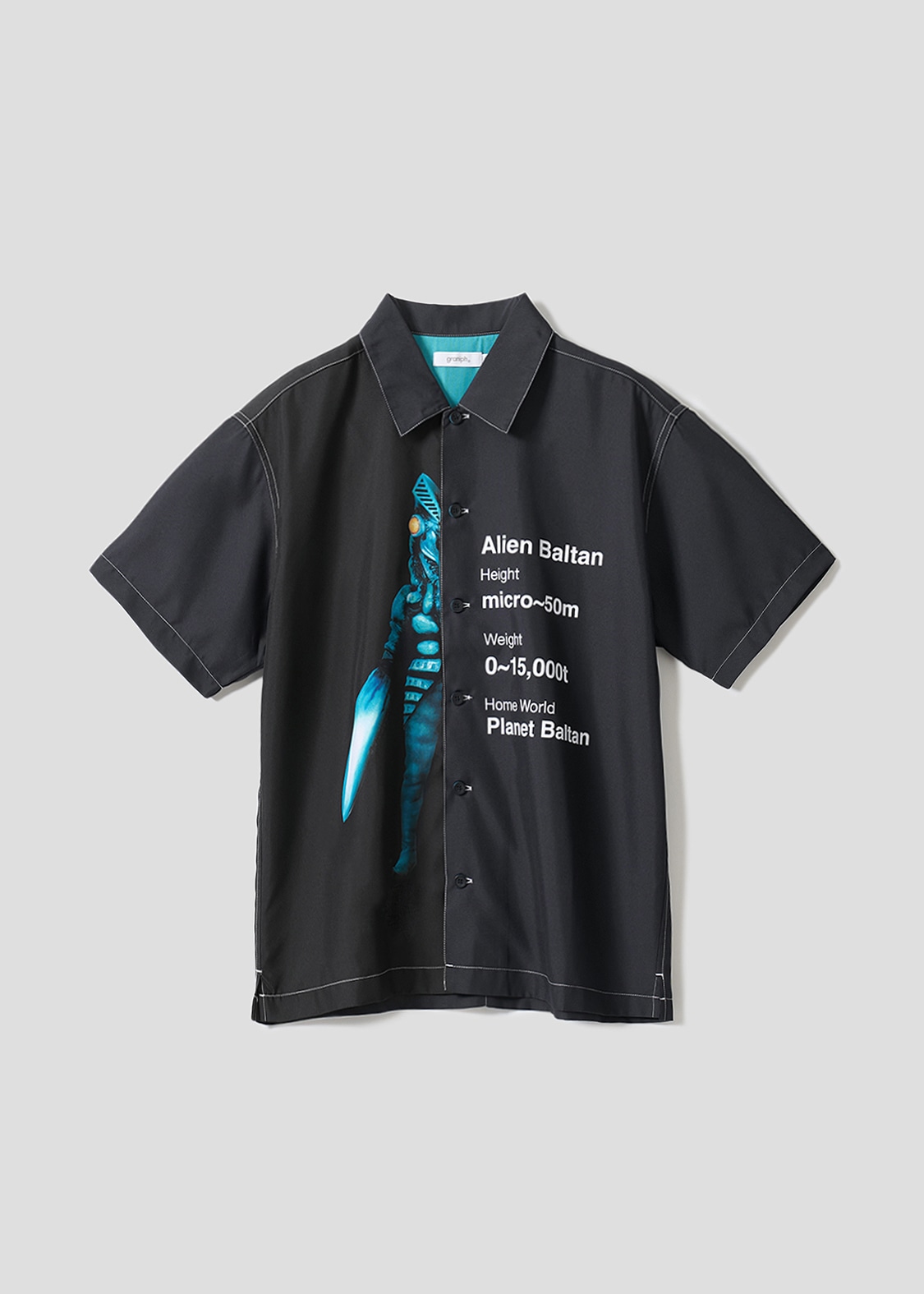 バルタン星人 プロフィール｜ビッグシルエット半袖シャツ（税込6900円）©TSUBURAYA PROD.