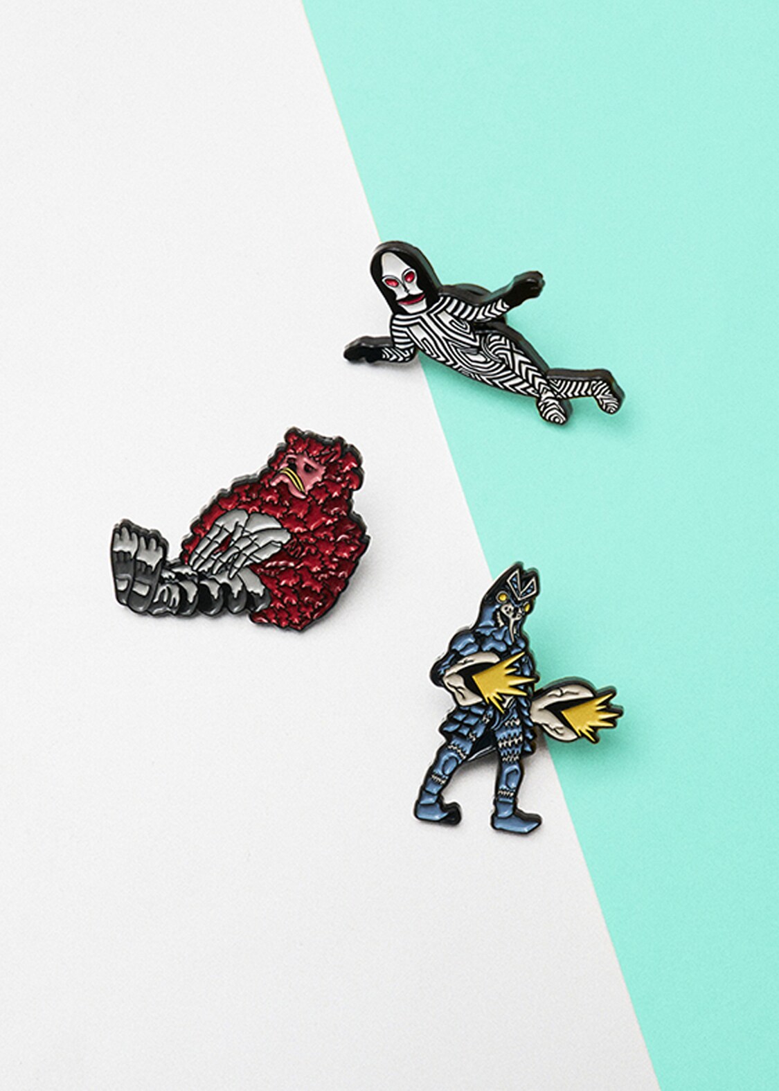 バルタン星人とダダとピグモン｜ピンズ3Pセット（税込3500円） [画像