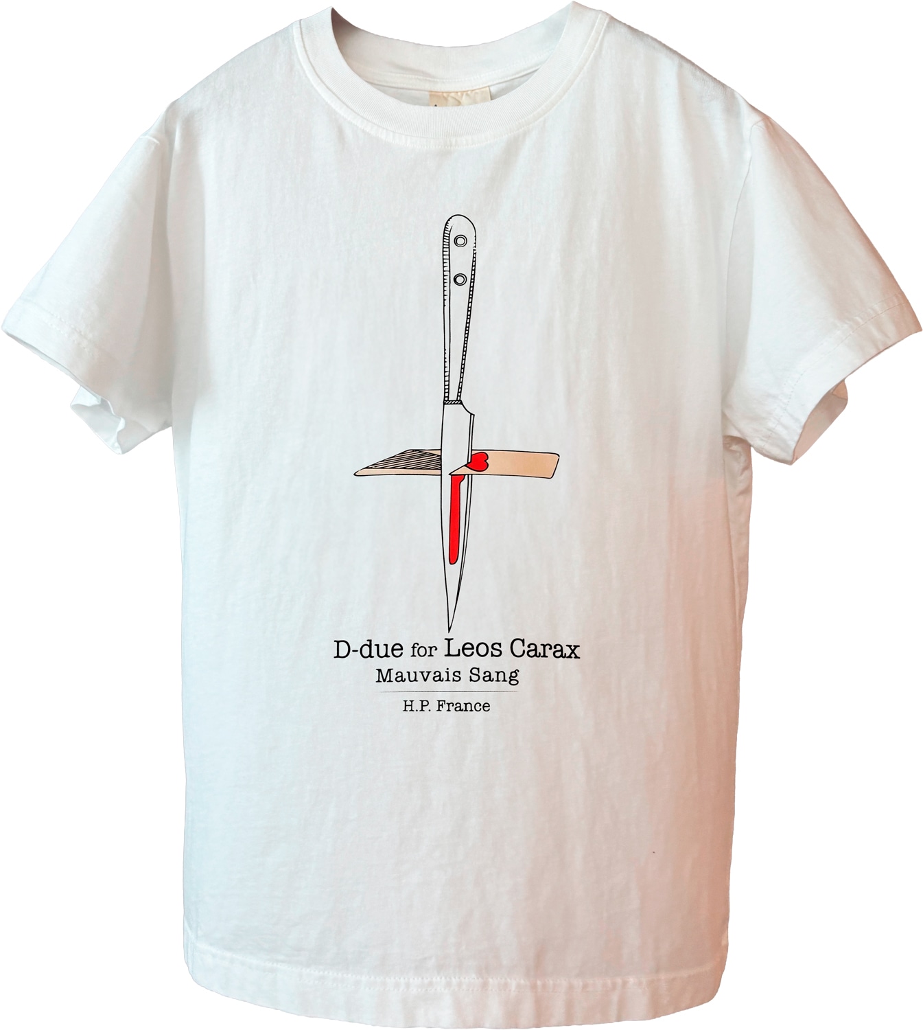 デ・ドゥエ × レオス・カラックス「汚れた血」コラボTシャツ（税込1万6500円）