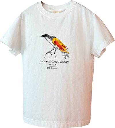 デ・ドゥエ × レオス・カラックス「ポーラX」コラボTシャツ（税込1万6500円）