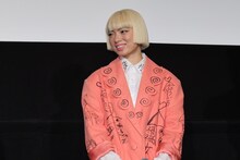 「禍禍女」初日舞台挨拶より、アオイヤマダ