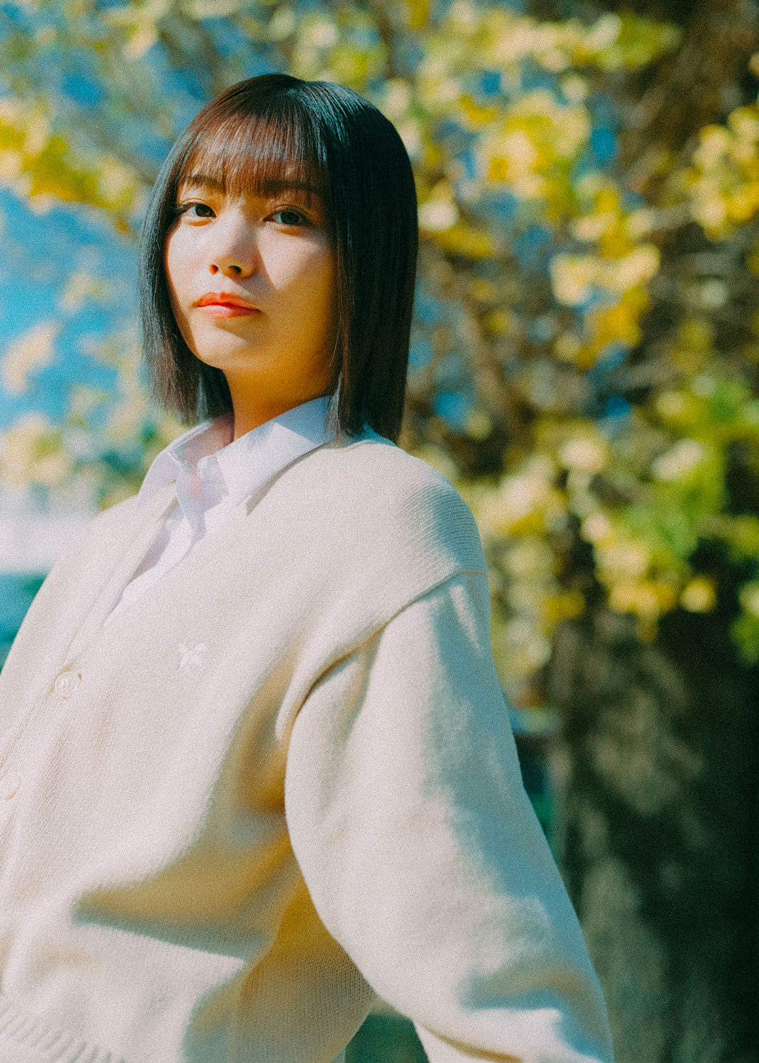 ドラマ「惡の華」より、中西アルノ演じる常磐文。心に闇を抱えた春日高男に向き合い、彼が自分を取り戻していくきっかけの大事な存在となる