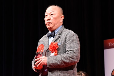 第80回毎日映画コンクール贈呈式より、「国宝」で録音賞を受賞した白取貢