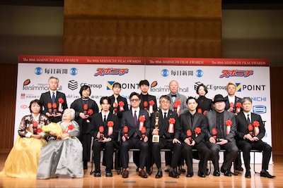 第80回毎日映画コンクール贈呈式の様子