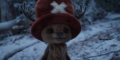 Netflixシリーズ「ONE PIECE」より、フルCGで表現された人獣型のチョッパー。俳優のミカエラ・フーヴァーが声優とフェイシャルキャプチャーを担当した