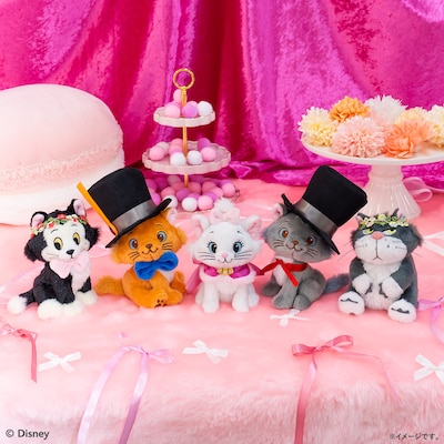 Happyくじ「Disney にゃん・にゃん・にゃん 」B賞のぬいぐるみチャーム（全5種）