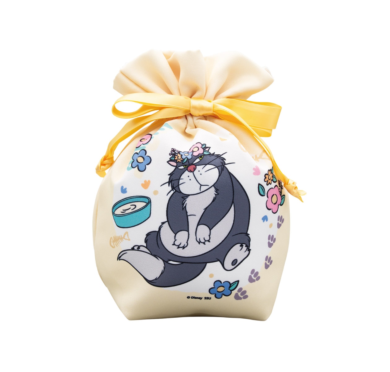 Happyくじ「Disney にゃん・にゃん・にゃん 」D賞の巾着ポーチ（全4種）