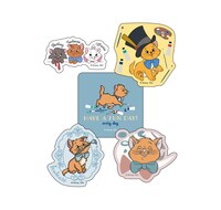 Happyくじ「Disney にゃん・にゃん・にゃん 」H賞のダイカットステッカーセット（全8種）