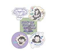 Happyくじ「Disney にゃん・にゃん・にゃん 」H賞のダイカットステッカーセット（全8種）
