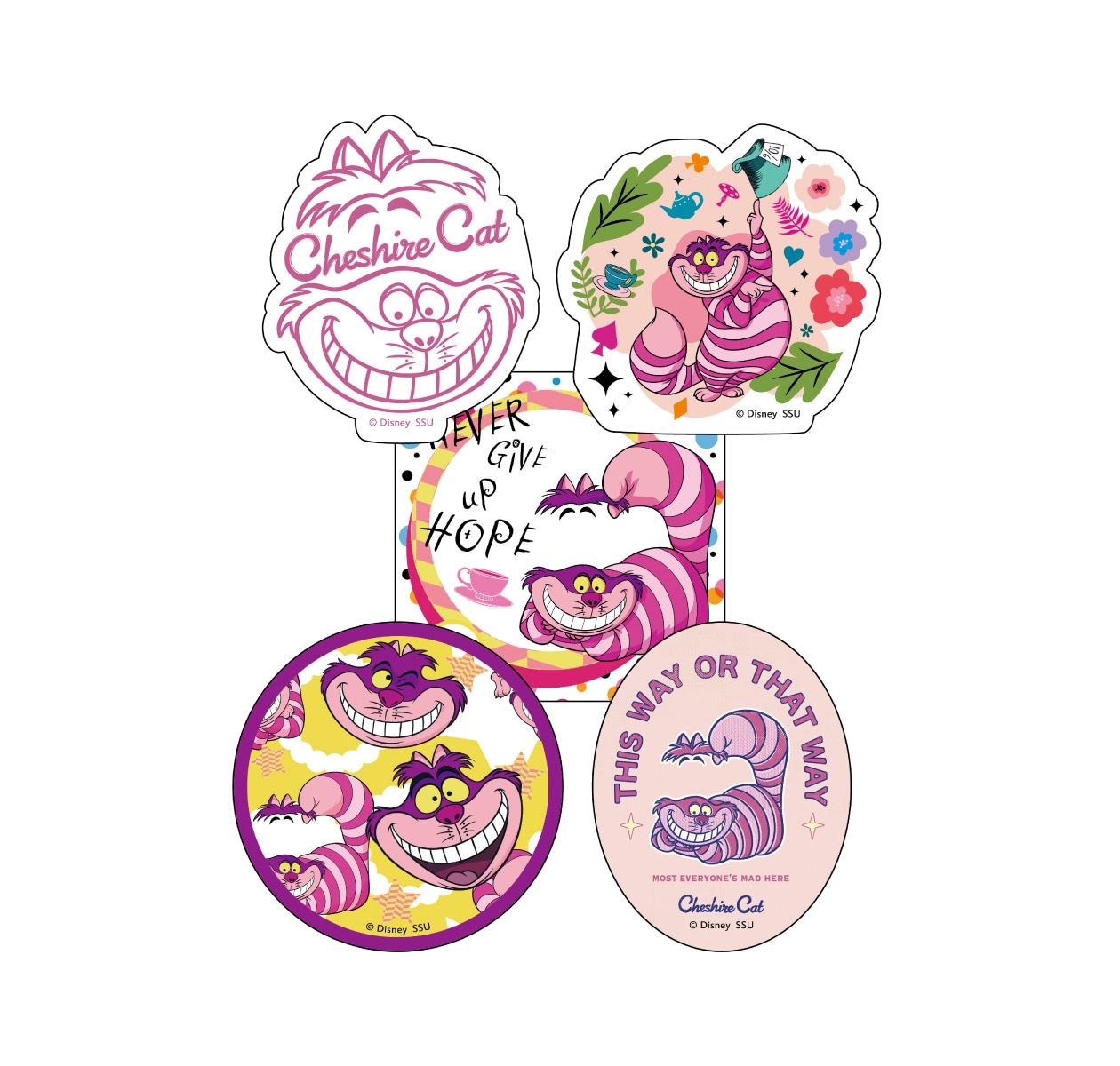 Happyくじ「Disney にゃん・にゃん・にゃん 」H賞のダイカットステッカーセット（全8種）