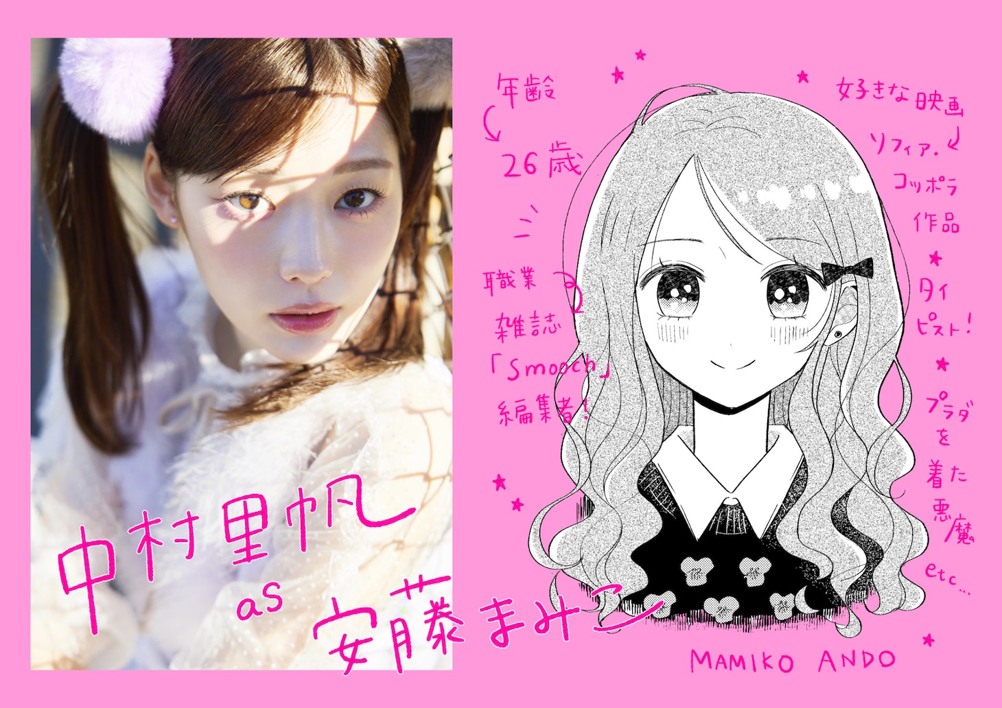 「パンジーな私にハッピーエンドを。」で主人公・安藤まみこを演じる中村里帆