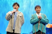 「映画ドラえもん 新・のび太の海底鬼岩城」完成披露試写会より、アルコ＆ピースの平子祐希（左）、酒井健太（右）