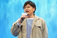 「映画ドラえもん 新・のび太の海底鬼岩城」完成披露試写会より、平子祐希。幼少期からドラえもんの大ファンだそう