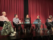 ベルリン批評家週間にて、「禍禍女」上映後トークイベントに出席した監督・ゆりやんレトリィバァ（中央）