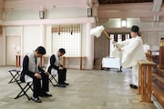 豊臣秀長の慰霊祭の様子