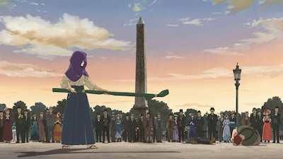 「パリに咲くエトワール」に登場するコンコルド広場（パリ8区）。中央の石柱が印象的で、セーヌ川の右岸に位置する。千鶴がなぎなたの実力を見せた場所であり、フジコと千鶴の再会の場所として登場する