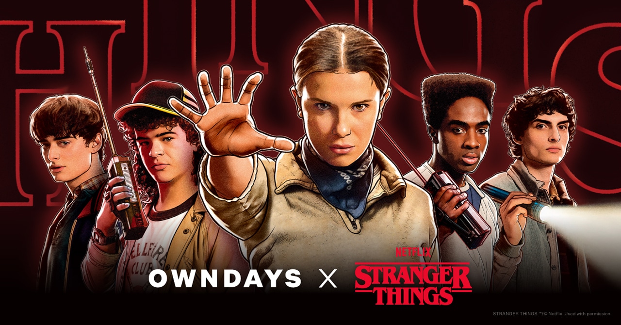 「OWNDAYS × Stranger Things」メインビジュアル