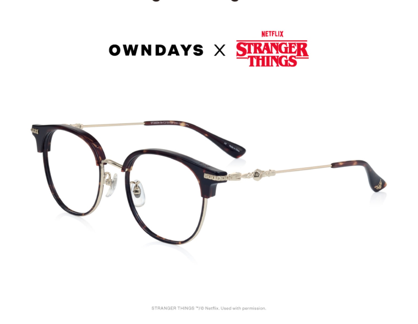 「OWNDAYS × Stranger Things」DUNGEONS & DRAGONS model（ブラウンデミ / 税込1万4000円）