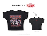 「OWNDAYS × Stranger Things」ビンテージTシャツ風メガネクロス（HAWKINS HEROES / 税込880円）
