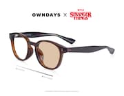 「OWNDAYS × Stranger Things」HAWKINS model（ブラウン / 税込1万円）