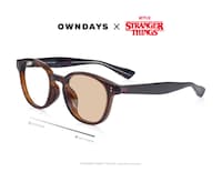 「OWNDAYS × Stranger Things」HAWKINS model（ブラウン / 税込1万円）