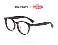 「OWNDAYS × Stranger Things」UPSIDE DOWN model（ブラウンデミ / 税込1万2000円）