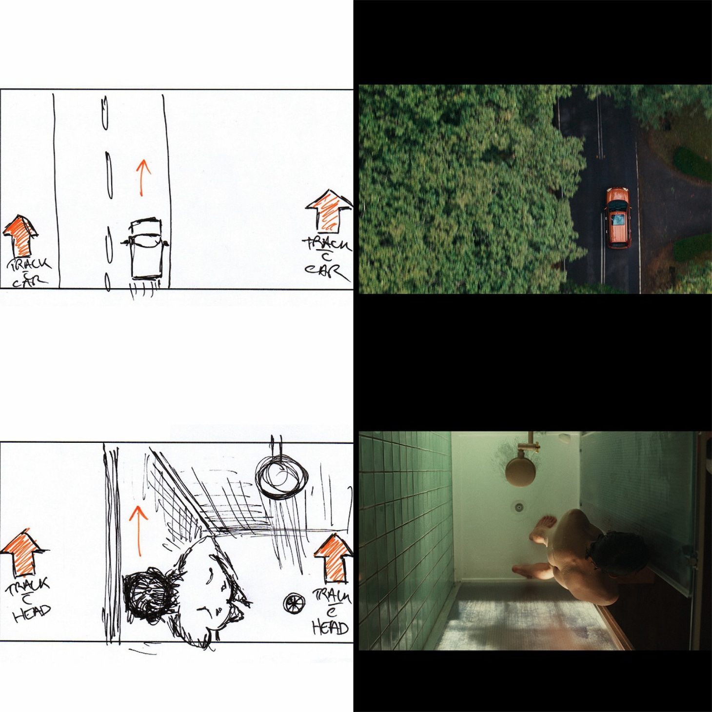 「トゥギャザー」監督のマイケル・シャンクスによる画コンテと本編画像