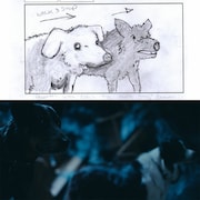 「トゥギャザー」監督のマイケル・シャンクスによる画コンテと本編画像