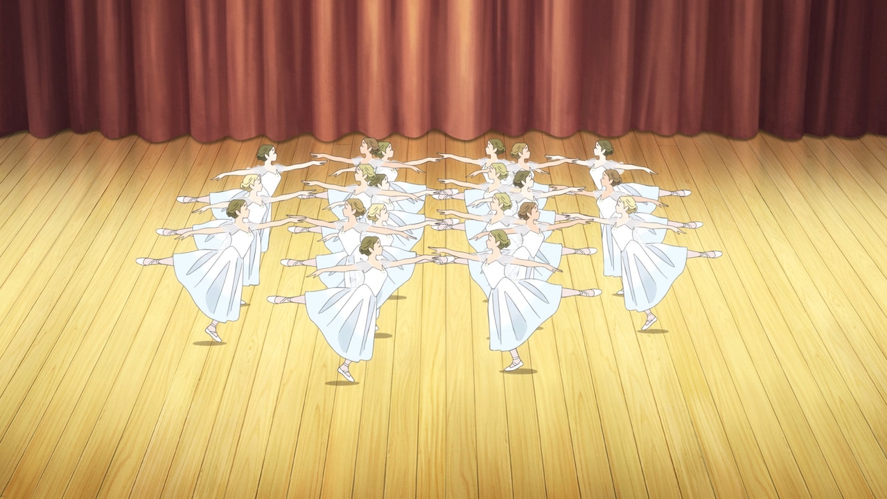 「パリに咲くエトワール」でのバレエシーン