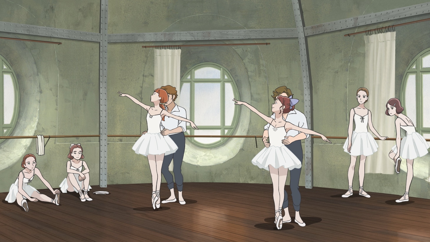 「パリに咲くエトワール」のバレエシーン