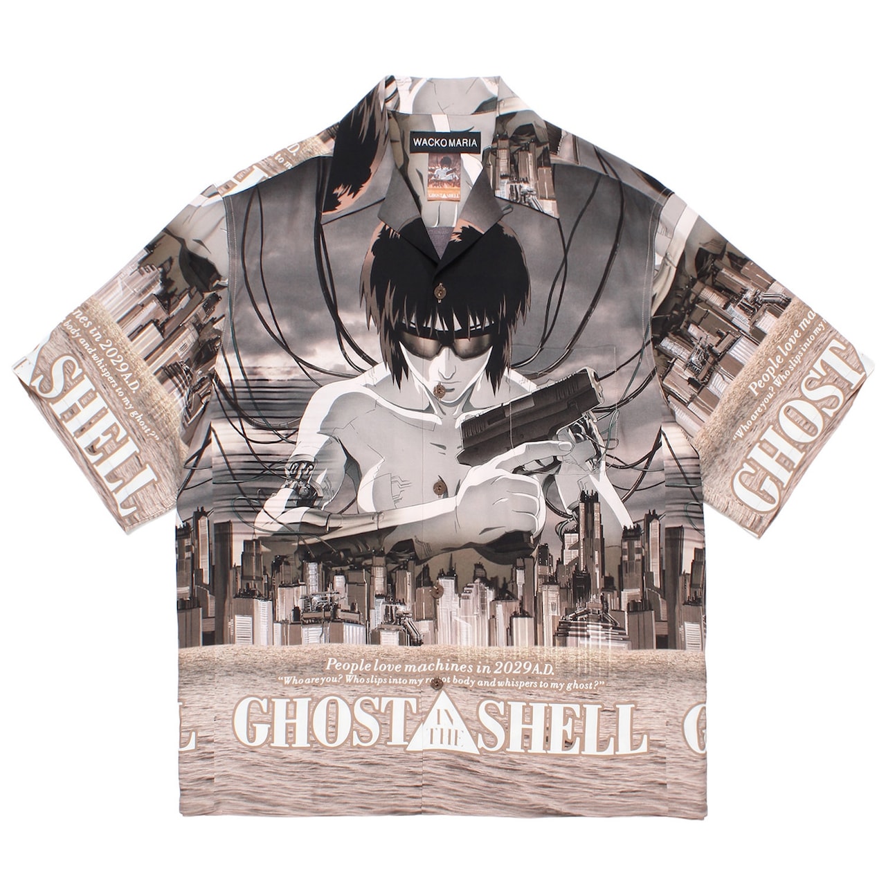 WACKO MARIA×攻殻機動隊 GHOST IN THE SHELL HAWAIIAN SHIRTSTYPE1（M