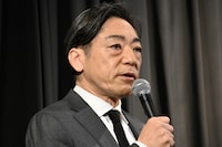 映画「災 劇場版」公開記念舞台挨拶に登壇した香川照之