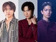 今後の「エスドラ」で主演を務めるキャスト陣。左からtimeleszの佐藤勝利、A.B.C-Zの橋本良亮、Aぇ! groupの正門良規