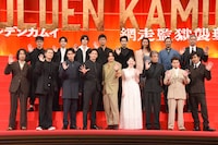 「ゴールデンカムイ 網走監獄襲撃編」完成披露舞台挨拶の様子