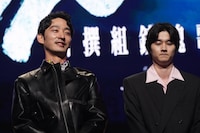 ドラマ「ちるらん 新撰組鎮魂歌」の制作発表イベントの様子。左から上杉柊平、栁俊太郎