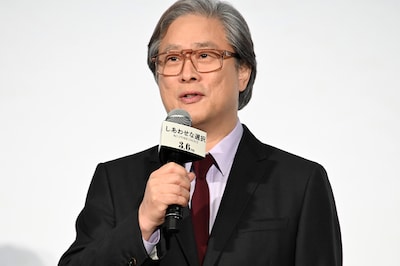 映画「しあわせな選択」ジャパンプレミアに登壇したパク・チャヌク