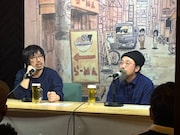 「リンダ リンダ リンダ 4K デジタルリマスター版」トークライブの様子。左から向井康介、山下敦弘