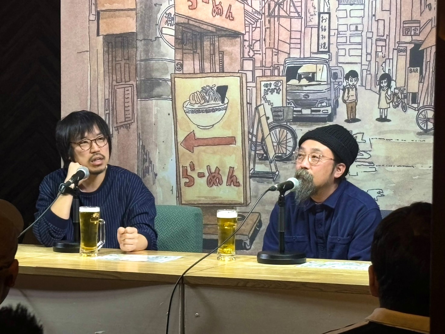 「リンダ リンダ リンダ 4K デジタルリマスター版」トークライブの様子。左から向井康介、山下敦弘