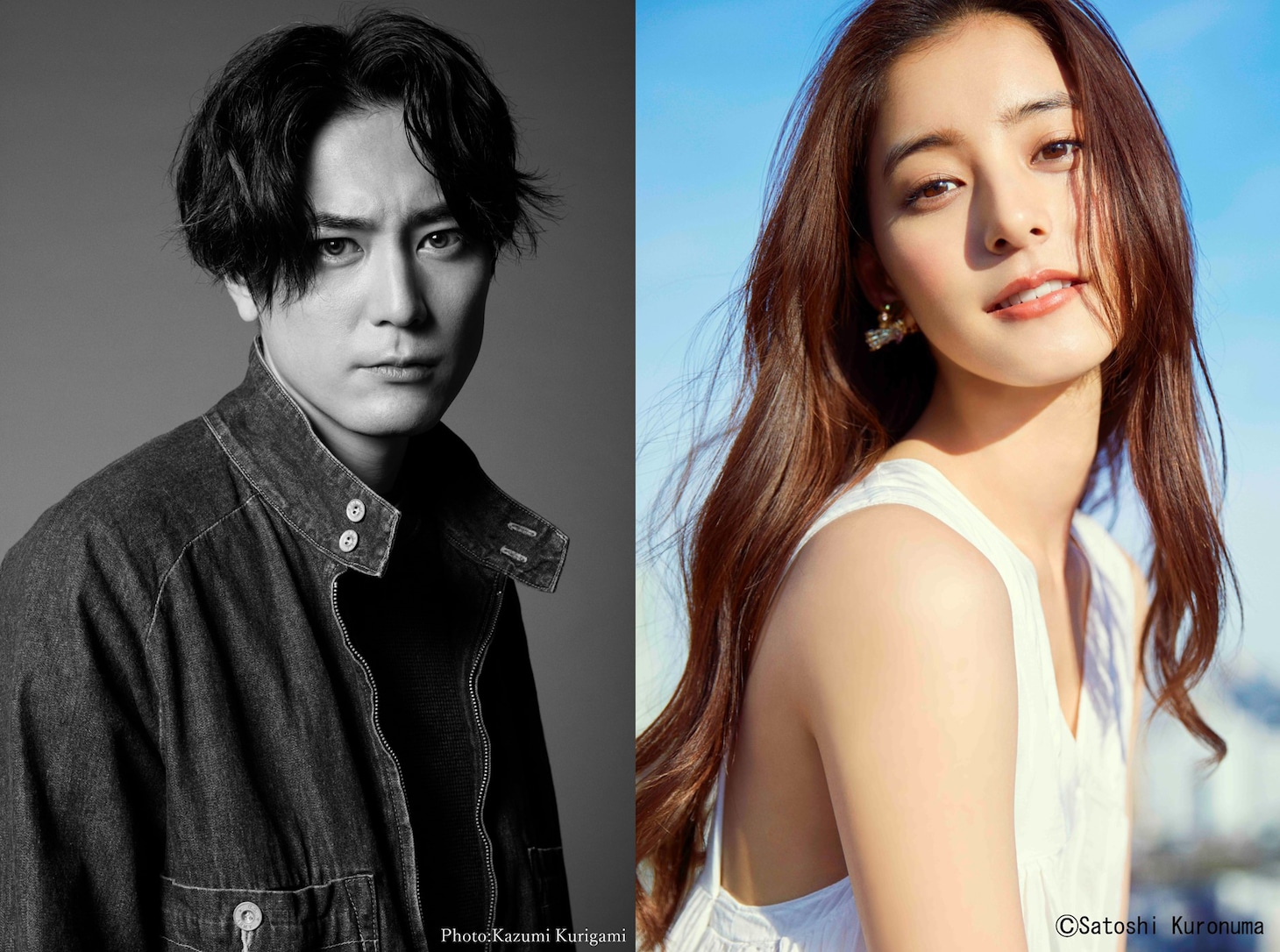 左から間宮祥太朗、新木優子