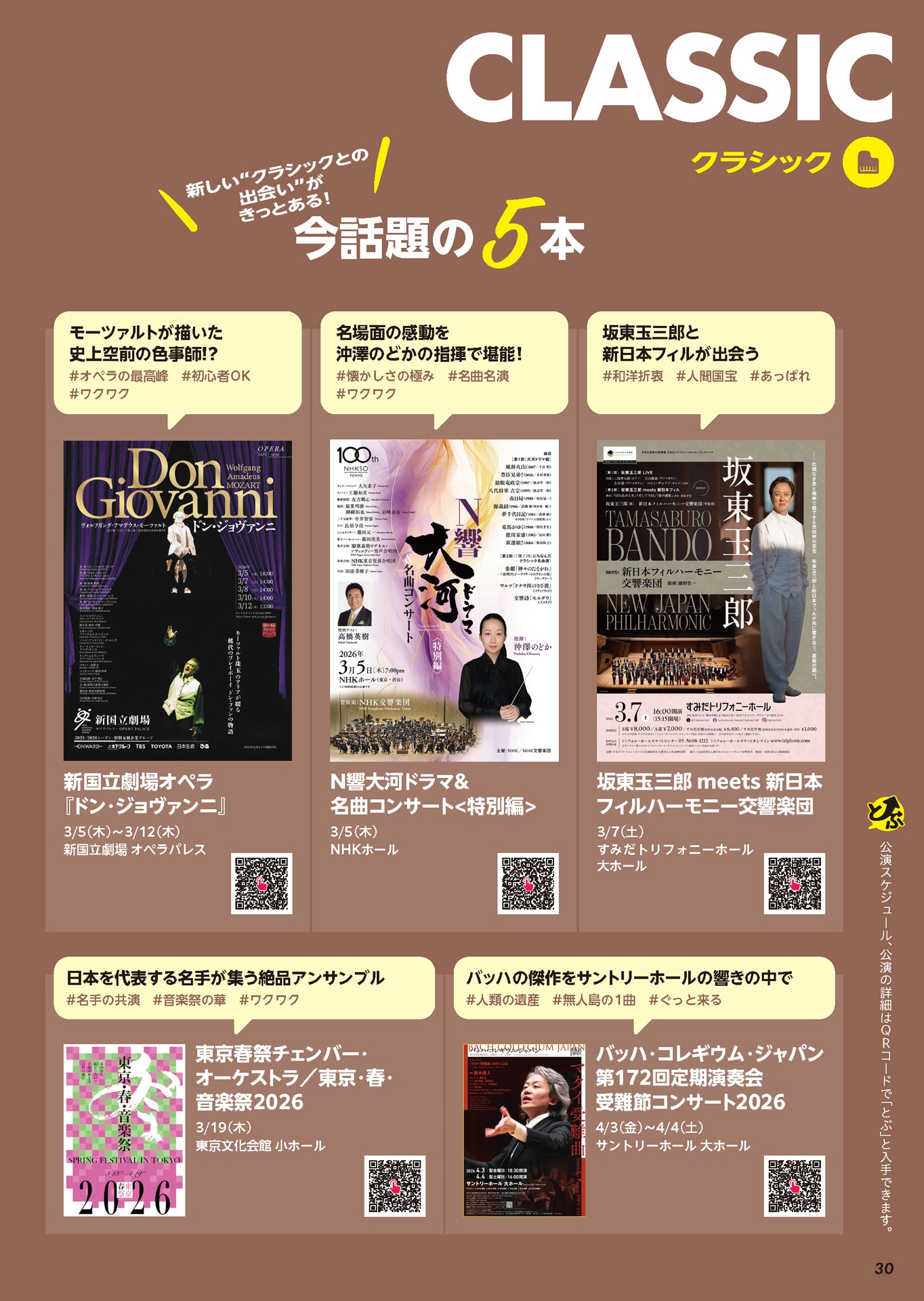 クラシックの扉ページ