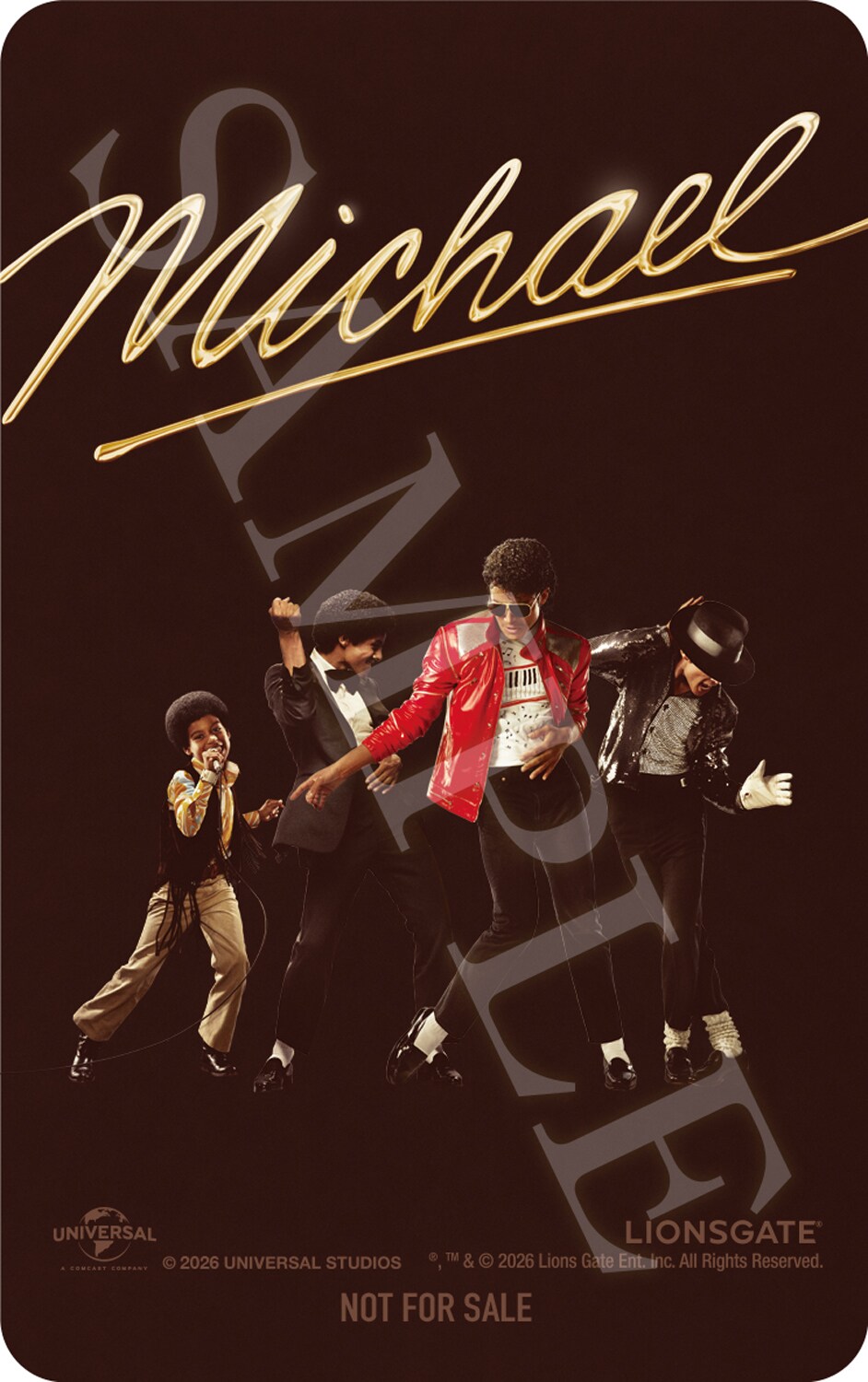 ムビチケカード特典となるレンチキュラーカード「成長する！マイケル4