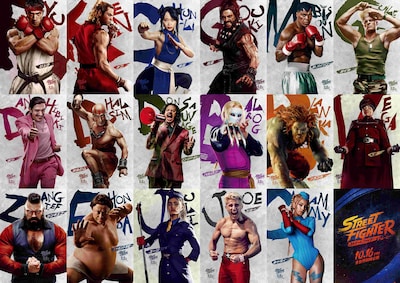 「ストリートファイター／ザ・ムービー」キャラクターポスター一覧