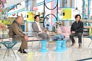 「A-Studio+」3月6日放送回の様子。左から笑福亭鶴瓶、中村倫也、藤ヶ谷太輔