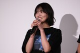 東京・TOHOシネマズ 日比谷で行われた「教場 Reunion / Requiem」一気見上映の舞台挨拶に登壇した松永有紗
