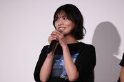 東京・TOHOシネマズ 日比谷で行われた「教場 Reunion / Requiem」一気見上映の舞台挨拶に登壇した松永有紗