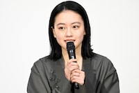 連続テレビ小説「風、薫る」試写会に出席した上坂樹里