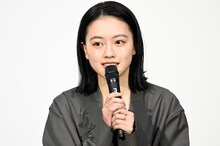 連続テレビ小説「風、薫る」試写会に出席した上坂樹里