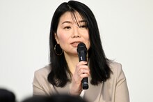 連続テレビ小説「風、薫る」試写会に出席した吉澤智子