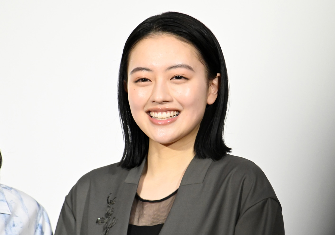 連続テレビ小説「風、薫る」試写会に出席した上坂樹里